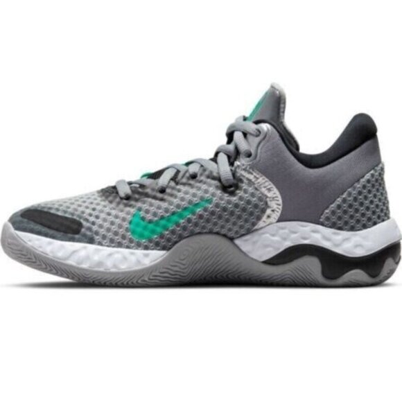 Nike Renew Elevate 2🔥New Basketball Grey Shoes Grey/Green FULL BOX CW3406-005 - Picture 6 of 11